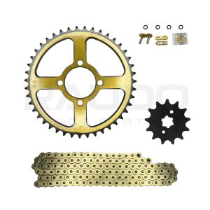 KIT ARRASTRE XTZ125 520HO-120L 43T/13T - RAUDO
