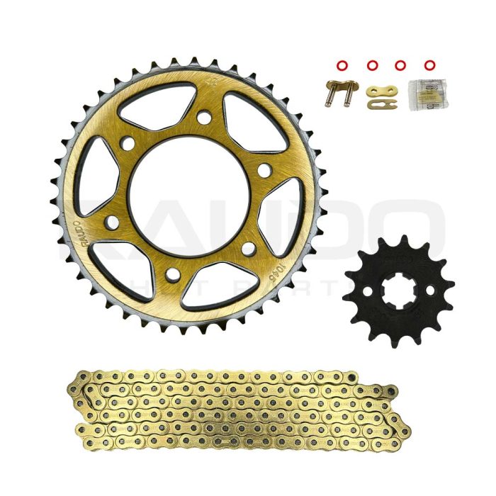 KIT ARRASTRE R15 428HO-120L 42T/14T - RAUDO
