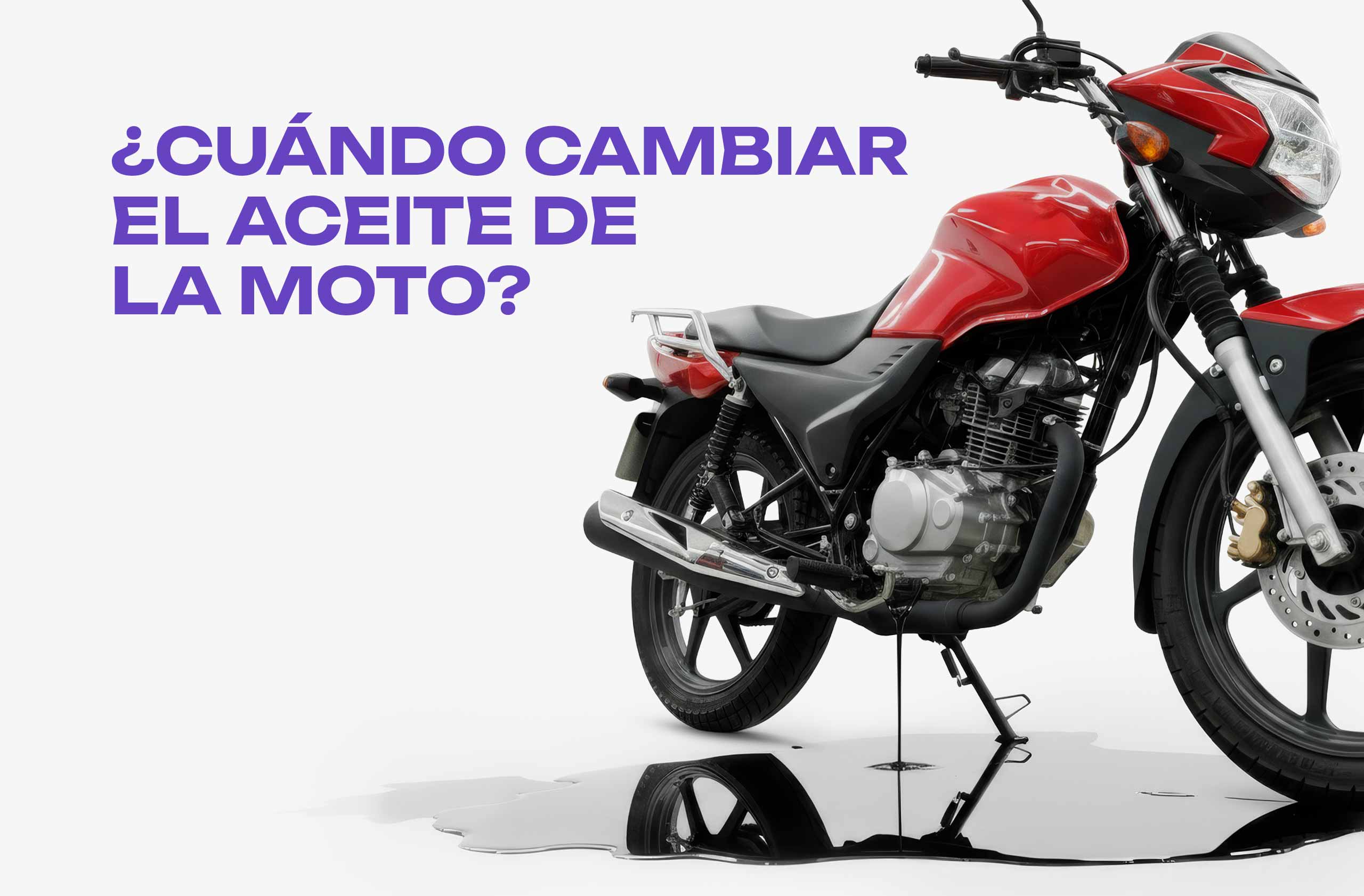 Estas son 5 señales claras de que tu moto necesita cambio de aceite.
