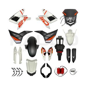 KIT PLASTICOS BLANCO/NARANJA TEKKEN