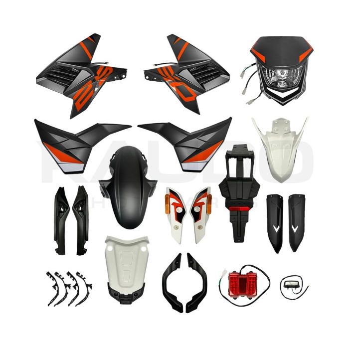 KIT PLASTICOS GRIS/NARANJA TEKKEN