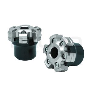 TOPES DE SLIDER NEGRO RD-7 PLATA
